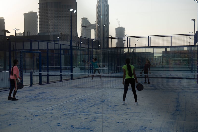 A look at the padel tennis court. It is one of the fastest emerging sports globally