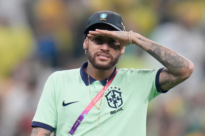 Brazil's Neymar could be fit to face South Kora on Monday. AP