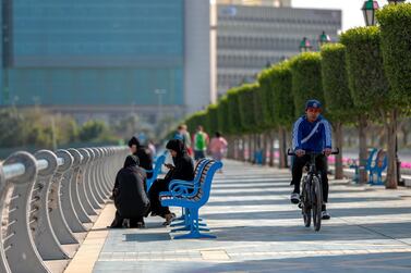 Sun is expected on Monday in Abu Dhabi after a rainy weekend across the UAE. The National
