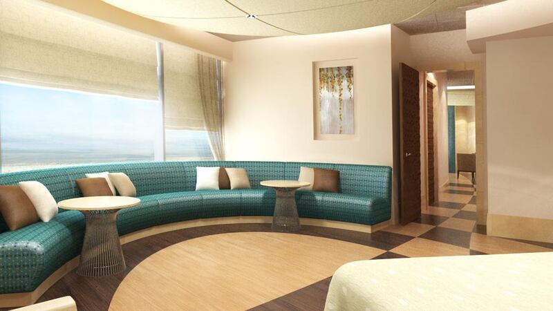 One of the rooms in the new hospital. Courtesy Danat Al Emarat Women and Children’s Hospital.