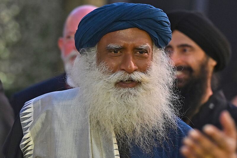 Indian spiritual guru Sadhguru. AFP