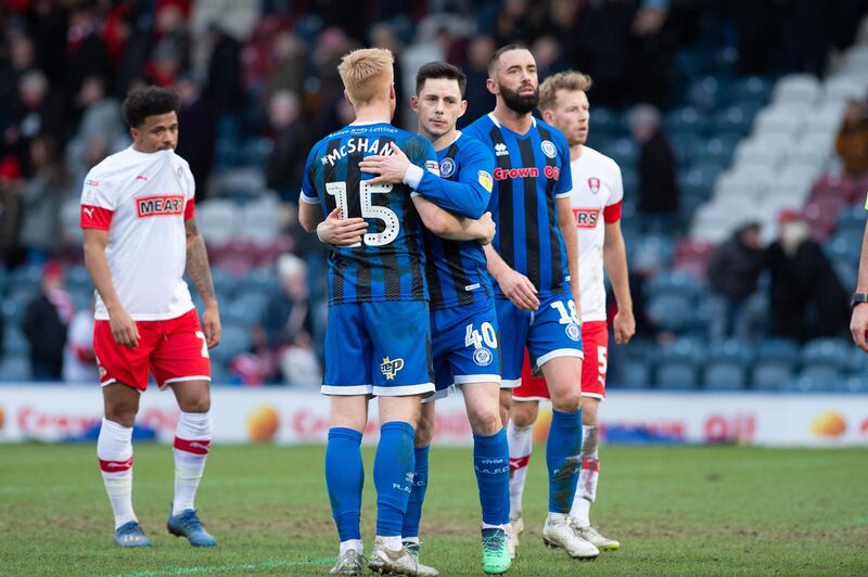 Ian Henderson of Rochdale after the Sky Bet League 1 match between Rochdale and Rotherham United at Spotland Stadium, Rochdale on Saturday 7th March 2020. (Photo by Pat Scaasi/MI News/NurPhoto via Getty Images)