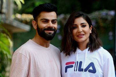 Bollywood actor Anushka Sharma and her husband, Indian cricketer Virat Kohli. Sharma recently invested in Wholsum Foods. AFP