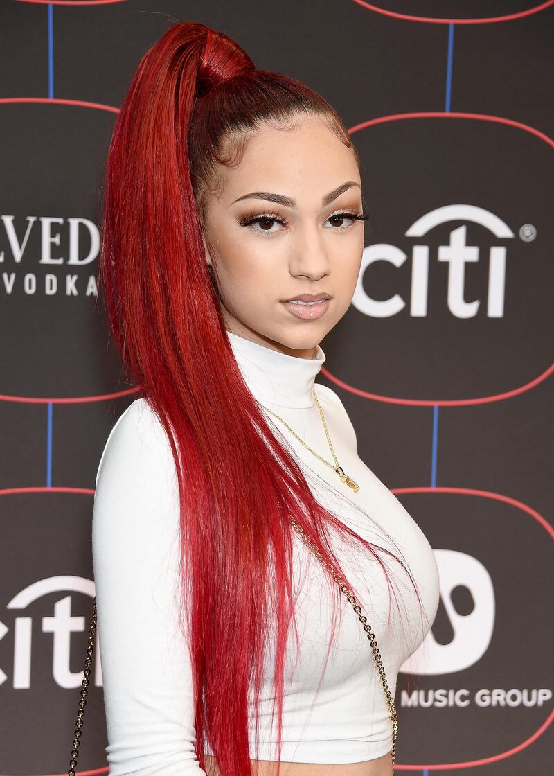 LOS ANGELES, CA - FEBRUARY 07:  Bhad Bhabie, Danielle Bregoli, arrives at the Warner Music Group Pre-Grammy Celebration at Nomad Hotel Los Angeles on February 7, 2019 in Los Angeles, California.  (Photo by Gregg DeGuire/Getty Images)