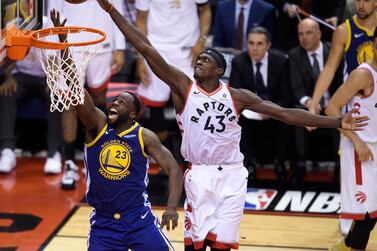 Toronto Raptors forward Pascal Siakam scored 32 points in his side's victory in Game 1 of the NBA Finals. AP Photo