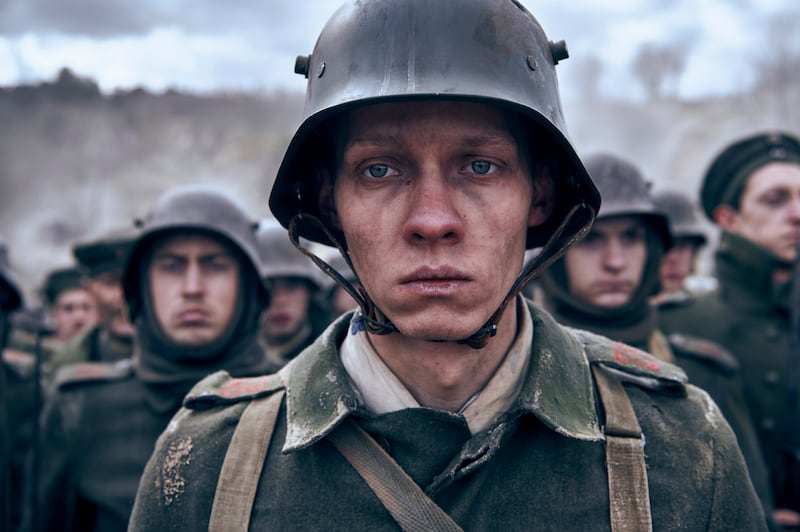 Felix Kammerer in war epic All Quiet on the Western Front. Photo: Netflix