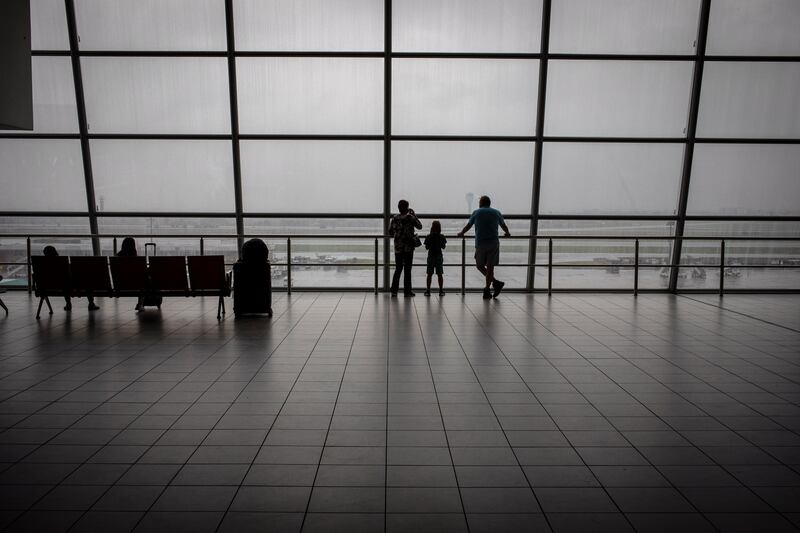 OR Thambo International Airport in Gauteng, South Africa. Restrictions on international flights from the country start to take effect after the emergence of the new Omicron variant. EPA