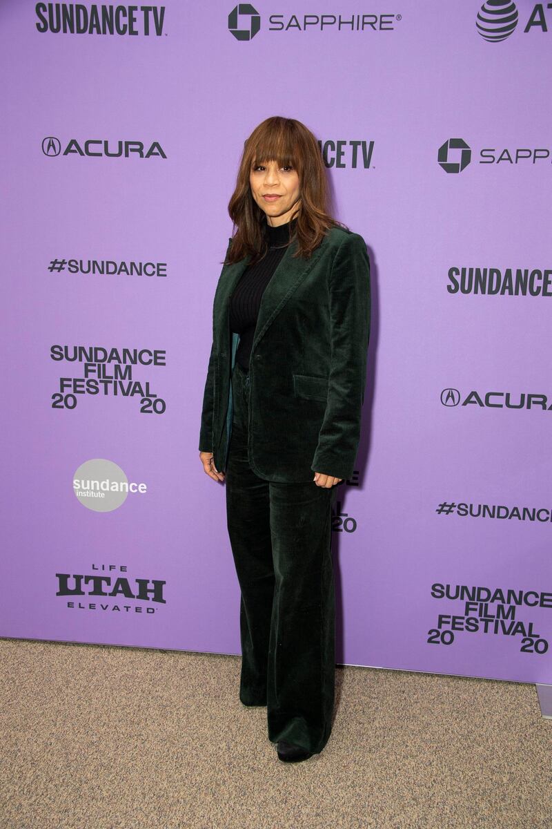 Actress Rosie Perez attends the premiere of 'The Last Thing He Wanted' at the 2020 Sundance Film Festival. AP