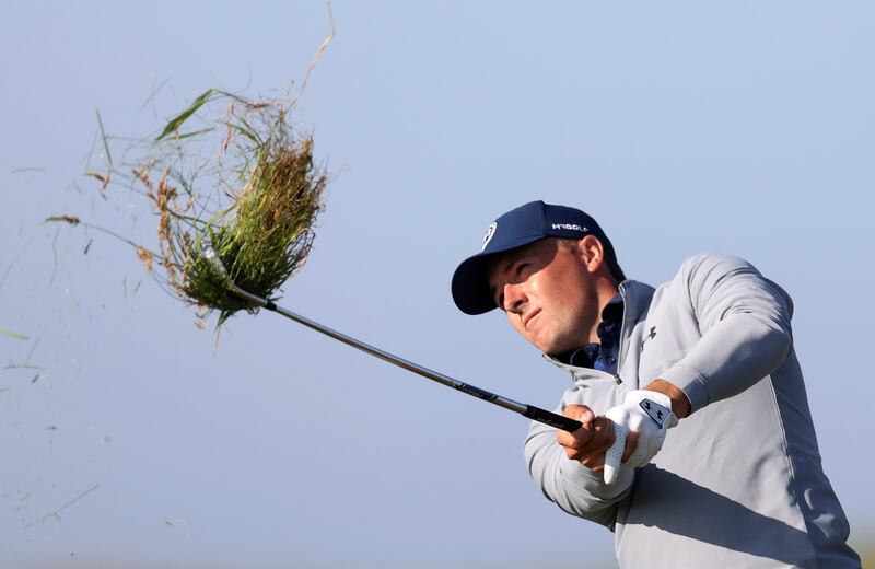 US golfer Jordan Spieth on the thirteenth hole during the second round of The Open at Royal St George's, Sandwich, in England on Friday, July 16.