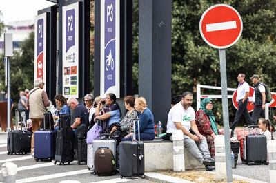 Toulouse-Blagnac Airport in Blagnac was one of the many airports evacuated across France, on October 18, 2023. AFP