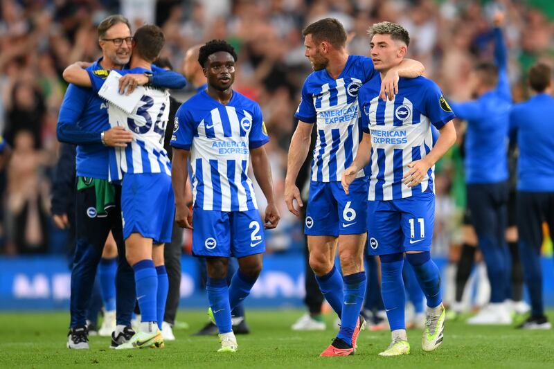 Tariq Lamptey (Joao Pedro, 77) - N/A. An exciting cameo as his pace caused problems for the Magpies backline. Left Schar on the turf with his pace but failed to find a Brighton shirt with his cut back in the 83rd minute. Getty