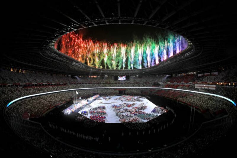 Opening ceremony of the Tokyo 2020 Paralympic Games. Getty