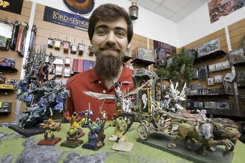 Olivier Gheysen found his calling when he opened his shop Battlezone in Park N Shop in Dubai. Jaime Puebla / The National