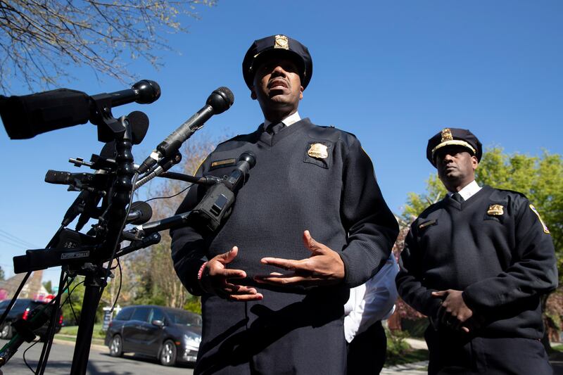 The Washington, DC Metropolitan Police Chief Robert Contee holds a news conference to discuss an emergency incident that took place at the residence of the Ambassador of Peru. EPA