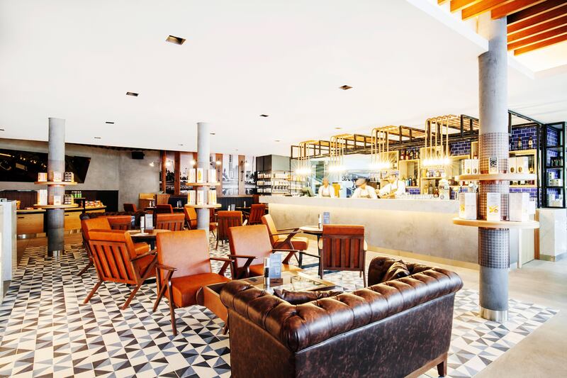 Jones the Grocer's latest venue seats 250 diners and occupies the ground floor of Emirates Golf Club in Dubai