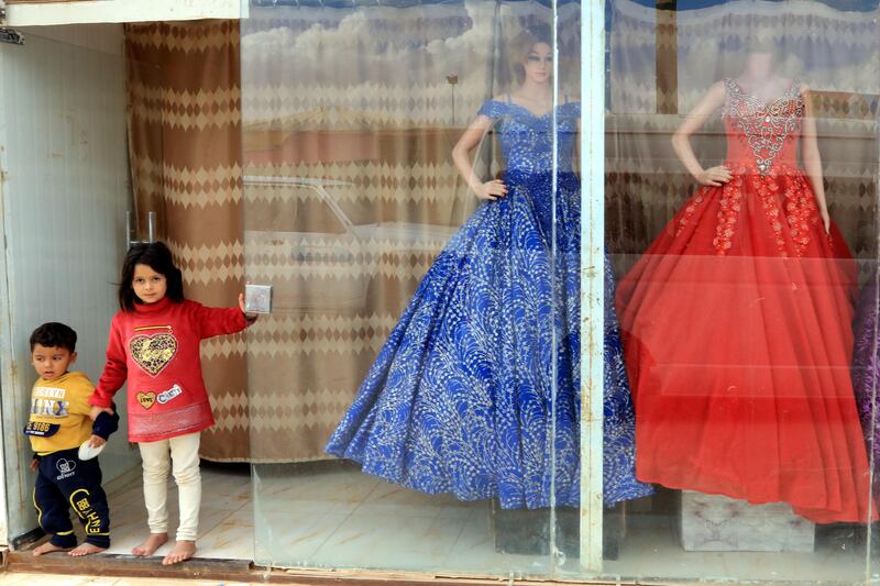 Syrian children at Al Zaatari refugee camp, Jordan. EPA