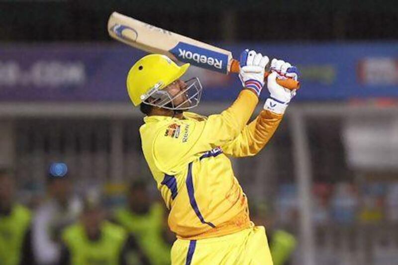 File picture ofChennai Super Kings captain MS Dhoni, who led by example with the bat. Gianluigi Guercia / AFP