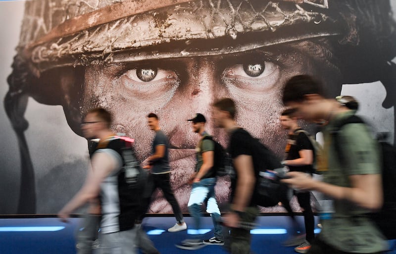 A poster for Call of Duty. The UK's competition watchdog initially blocked Microsoft's deal to buy its maker, Activision Blizzard. AP Photo