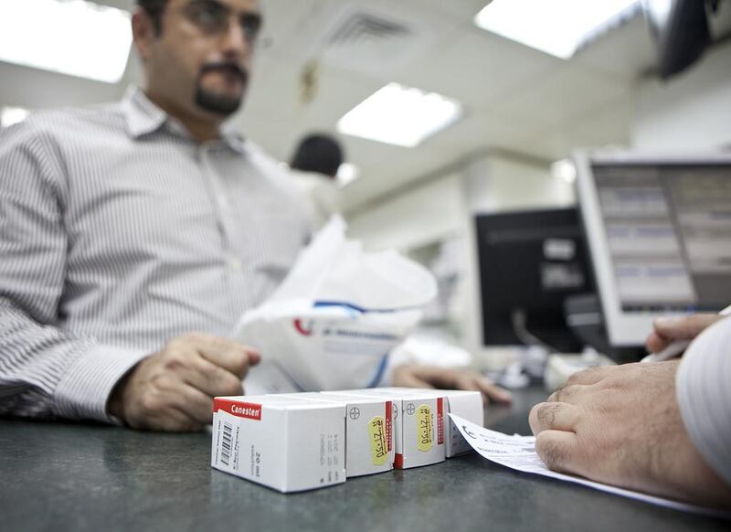 Health chiefs are now in the final stages of implementing a refill policy, so that chronic patients whose condition is stable will have to visit a doctor only once a year to renew their prescription. Silvia Razgova/The National





