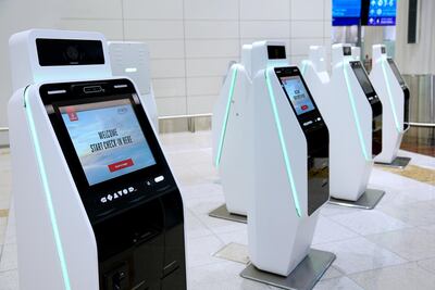 Emirates also recently made its self check-in touchless. Courtesy Emirates