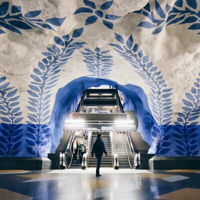 The art at T-Centralen, Stockholm Metro's main station. Photo: Visit Stockholm