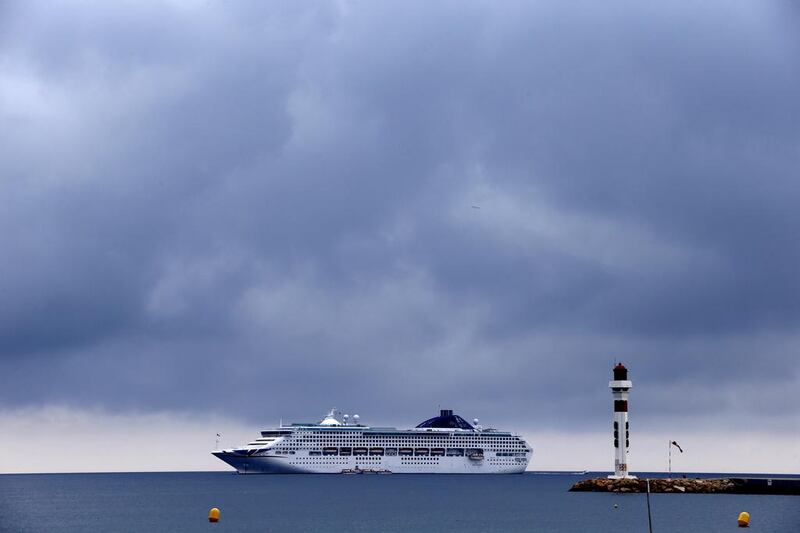 The Oceana cruise liner, has 10 passenger decks, 975 cabins, 850 crew and a capacity of 1,950 passengers. Valery Hache / AFP