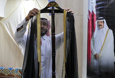 A bisht in a souq in Qatar. AFP