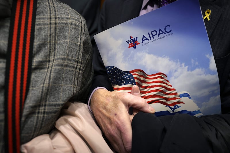 Aipac is a major US lobbying group that advocates pro-Israel policies in Washington. Getty Images