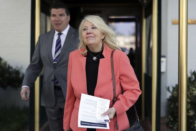 Republican Debbie Lesko was charged in Conroe, Texas, with a misdemeanour for tampering with government records. The case was dropped in 1994. Getty / AFP