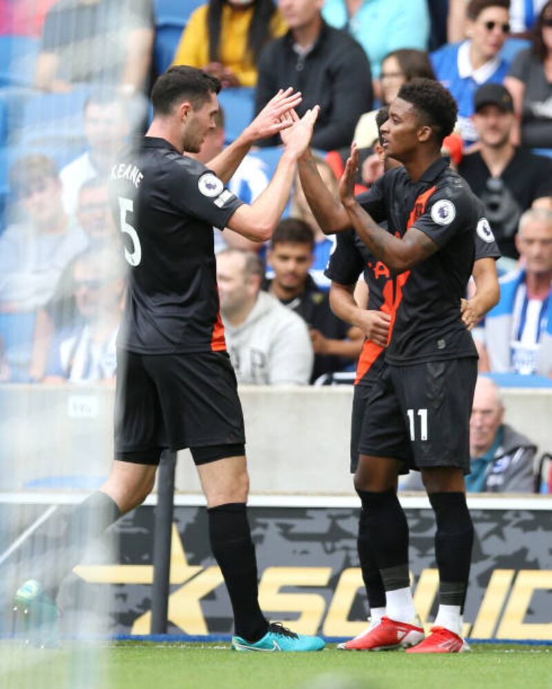 Michael Keane 7 - Supported Holgate to form a solid defence, making several clearances and interceptions throughout the game to keep Everton in control away. Getty