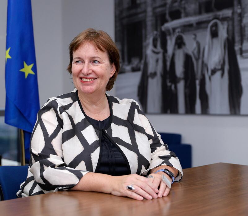 Abu Dhabi, United Arab Emirates, October 30, 2019.  
Interview with Susanna Terstal, EU Special Representative on the Middle East peace process.
Victor Besa/The National
Section:  WO
Reporter:  Khaled Yacoub Oweis