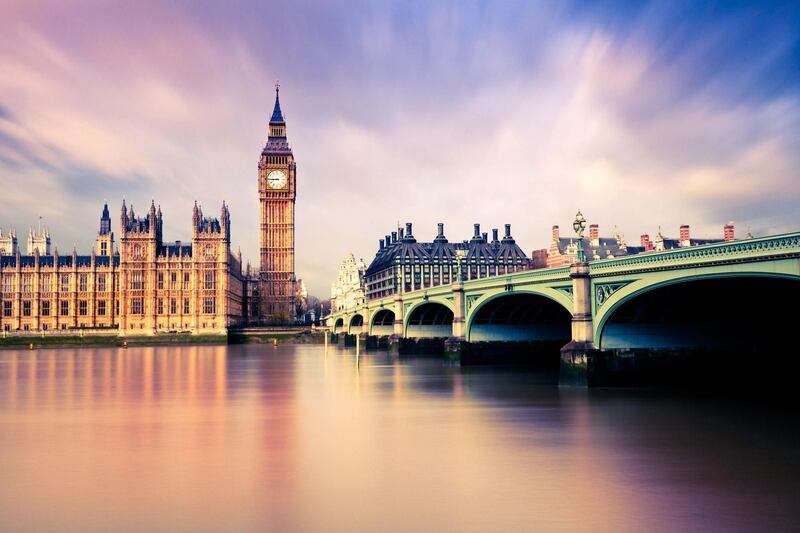 Big Ben and Westminster Bridge, London, UK. Getty Images