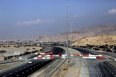 The Ras Al Khaimah Ring Road is due for completion later this year. Satish Kumar / The National