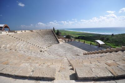 Amphitheatre at ancient Messini, Limassol, Cyprus.