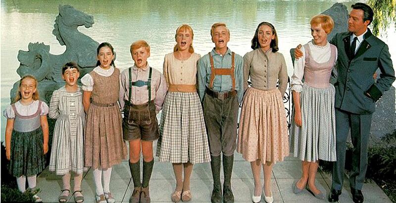 Their story was turned into the film and Broadway musical, The Sound of Music. Maria von Trapp is the second youngest girl and was portrayed as Louisa in The Sound of Music (centre) . Courtesy 20th Century Fox