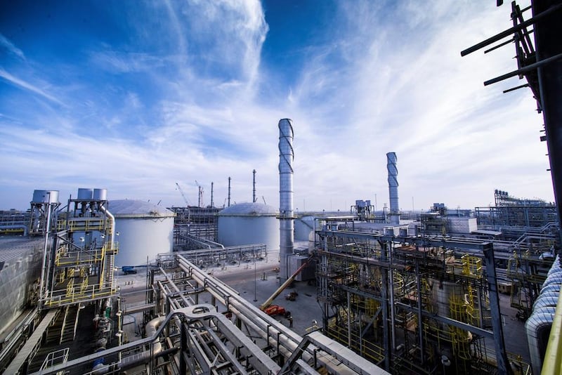 Above, Aramco's Wasit gas plant in Saudi Arabia. The company signed an agreement with China North Industries Group last month to develop an integrated refining and petrochemical project at Panjin in China's Liaoning province. Courtesy Saudi Aramco 