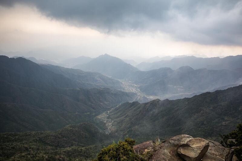 Saudi Arabia's Public Investment Fund is launching the Soudah Development Company that will invest $3bn in tourism infrastructure and attractions in the mountain region of Asir. Courtesy PIF