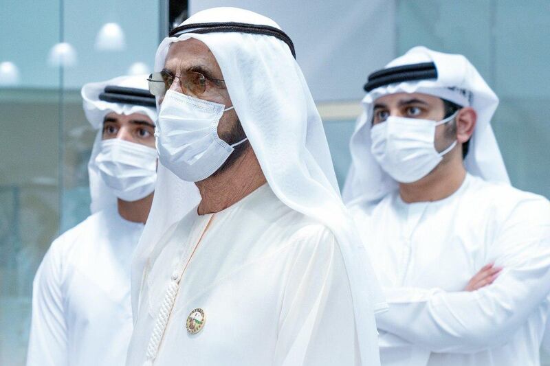 Sheikh Mohammed bin Rashid with Sheikh Hamdan bin MohammSheikh Maktoum bin Mohammed, Deputy Ruler of Dubai