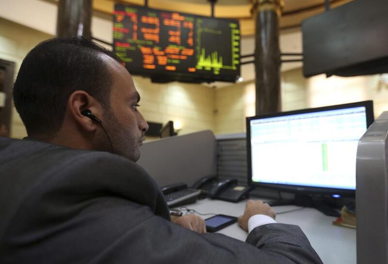 Egypt’s stock exchange outdid every other index in the Middle East and was the fourth-best performer in the world. Mohamed Abd El Ghany / Reuters