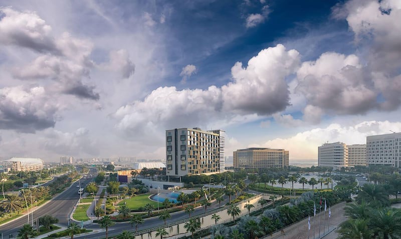 The Yas Island skyline. Abu Dhabi recorded 5,472 property transactions worth $7.59 billion in the first quarter of 2023. Alamy