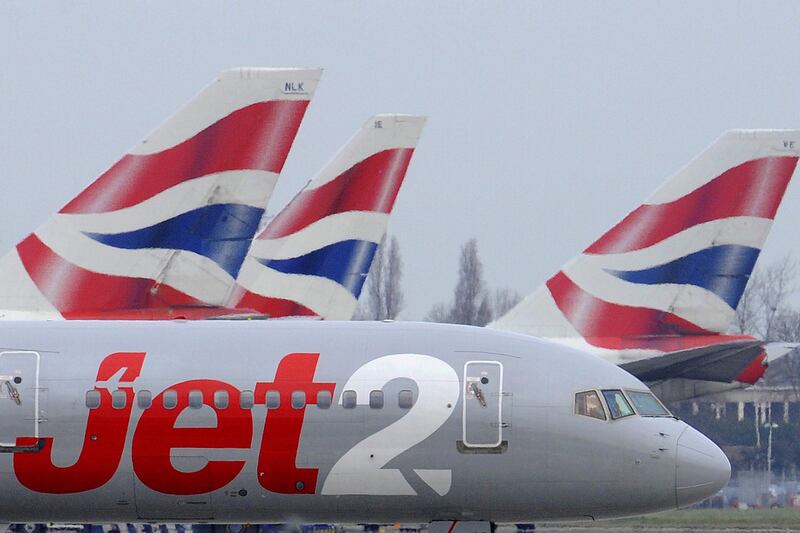 A Jet2 plane. The aircraft in Wednesday's incident landed safely and taxied to a remote stand.