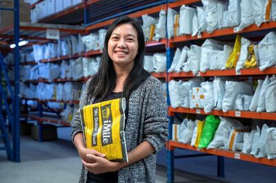 DUBAI, UNITED ARAB EMIRATES. 29 MARCH 2021. Rita Huang is the founder of iMile, a solution to digitalise last mile delivery services in order to address key challenges in the logistics industry. (Photo: Antonie Robertson/The National) Journalist: David Dunn. Section: Business.