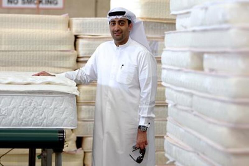 DUBAI , UNITED ARAB EMIRATES Ð Mar 12 : Hassan Al Hazeem , Managing Director of Intercoil International at the factory warehouse in Al Quoz in Dubai. ( Pawan Singh / The National ) For Business. Story by Gillian
