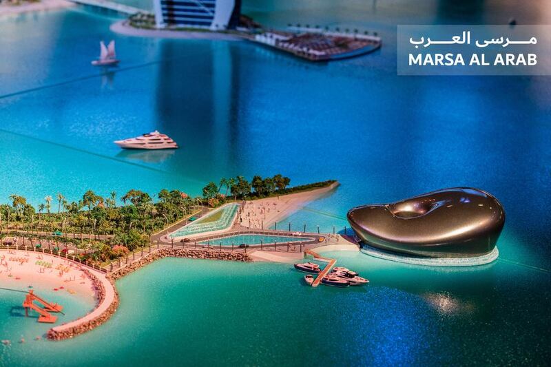 One of the project’s artificial islands is to feature family-friendly entertainment; the other will be devoted to luxury living. Courtesy Dubai Holding