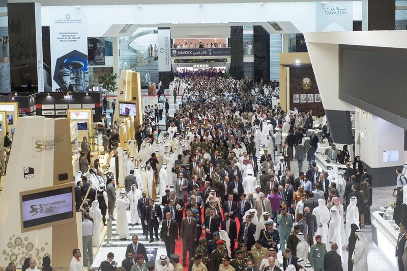 At the previous biennial event, about 80,000 visitors flocked to the arms expo. Rashed Al Mansoori / Crown Prince Court - Abu Dhabi