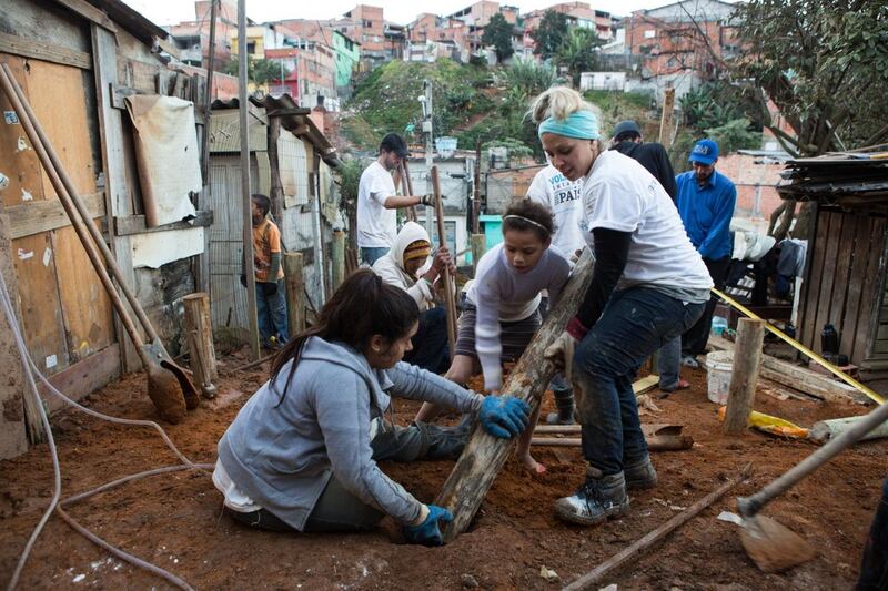 Handout images for Nadeem Hanif story on a group of volunteers from the UAE who went to a favela in Sao Paulo to help build new houses for local families, it's a project run by Monyati Initiatives, a not-for-profit social development organisation that is based in the UAE.(Photo courtesy-Amelia Johnson) *** Local Caption ***  0E1A2984.jpeg