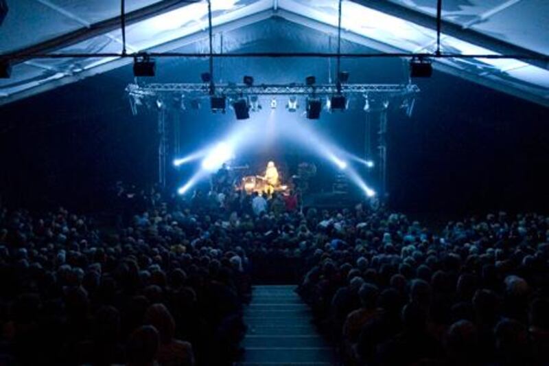 Bob Geldof performs at the inaugural Hay Festival Kerala, where he told the audience: ‘The only way an individual survives is by sharing.’