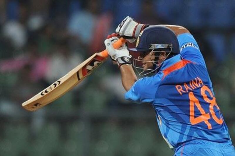 England batsmen were not able to put together big scores, but India and man of the match Suresh Raina had no such issues.