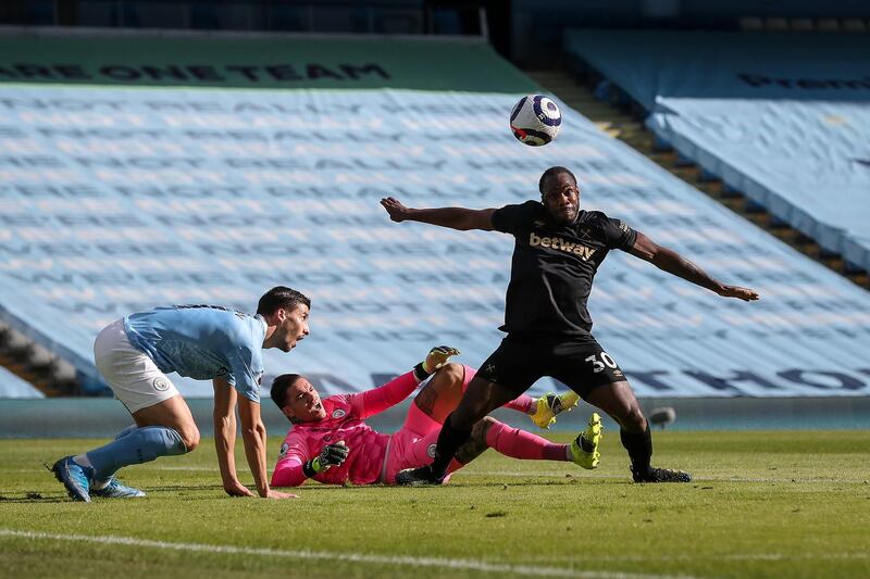 Michail Antonio - 8: Should’ve done better when swivelled inside area, but struck outside of the post. Didn’t take long to put that right, though, glancing home from on the line to draw his side level. Mostly excellent as lone striker. Subbed off late when visibly tired. EPA