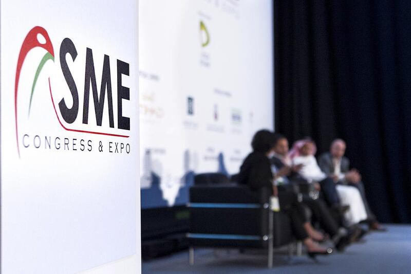 The SME Congress & Expo in Abu Dhabi. In the UAE, 92 per cent of all companies in the non-oil economy are SMEs, according to the Department of Economic Development. Mona Al-Marzooqi/ The National 